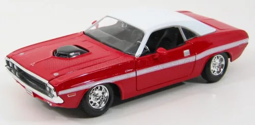 Maisto - DODGE CHALLENGER R/T COUPE 1970 RED WHITE
