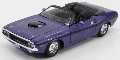 Maisto - DODGE CHALLENGER R/T 426 HEMI CONVERTIBLE 1970 PURPLE MET BLACK