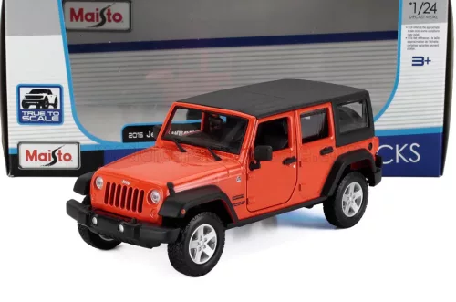 Maisto - JEEP WRANGLER UNLIMITED 2015 ORANGE