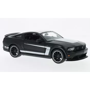Maisto - Maisto, Ford Mustang Boss 302, schwarz/weiss, 1:24