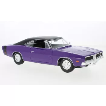 Maisto - Dodge Charger R/T, violett/schwarz, 1969, 1:18