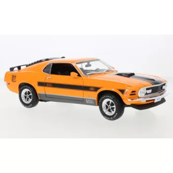 Maisto - Ford Mustang Mach 1, orange/schwarz, 1970, 1:18