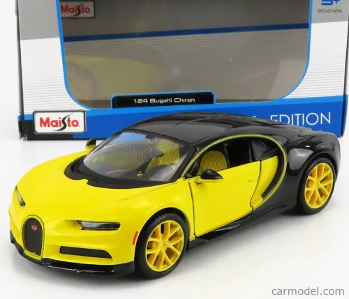 Maisto - Bugatti Chiron Le Patron 2016 Yellow - Nocturne Black