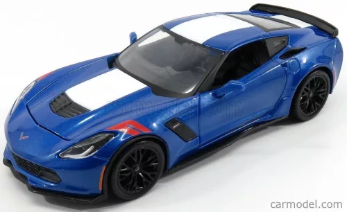 Maisto - Chevrolet Corvette Grand Sport 2017 Blue Met White