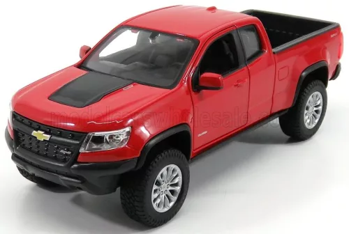 Maisto - CHEVROLET COLORADO ZR2 PICK-UP 2017 RED BLACK