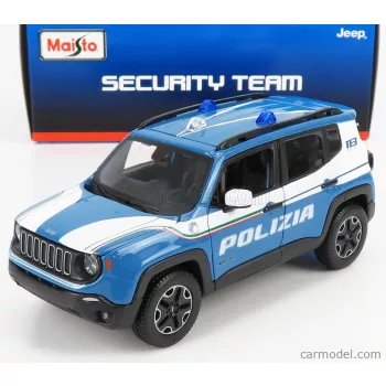 Maisto - Jeep Renegade Polizia 2017 Light Blue White