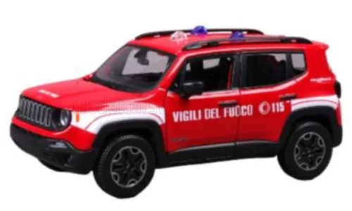 Maisto - JEEP RENEGADE VIGILI DEL FUOCO 2017 RED WHITE