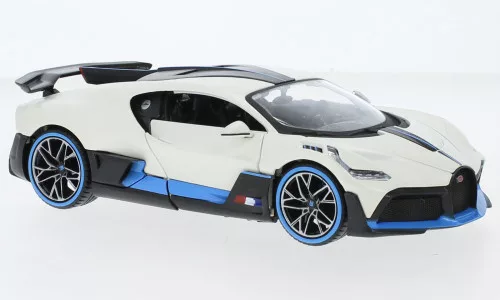 Maisto - Bugatti Divo, weiss/hellblau, 1:24