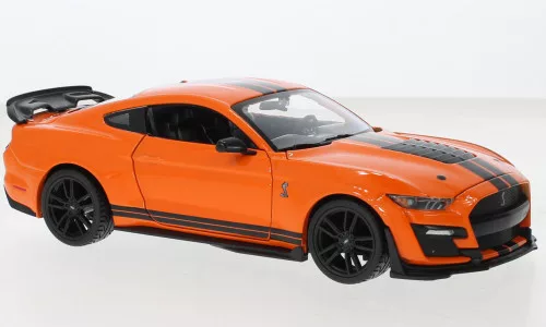 Maisto - Ford Mustang Shelby GT500, orange/schwarz, 2020, 1:24