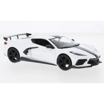   Maisto - Maisto, Chevrolet Corvette Stingray (C8), weiss, 2020, 1:24