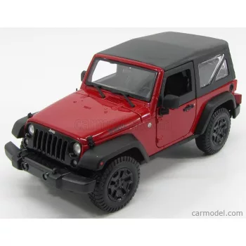 Maisto - Jeep Wrangler Willys Soft-Top 2014 Red Black
