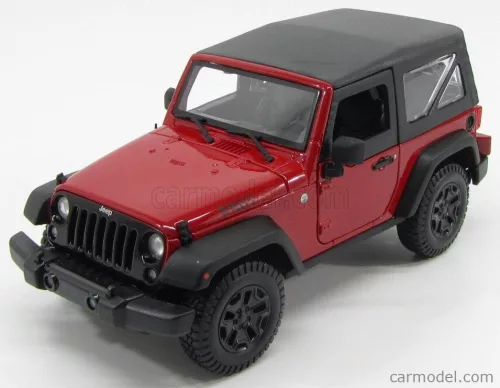 Maisto - Jeep Wrangler Willys Soft-Top 2014 Red Black