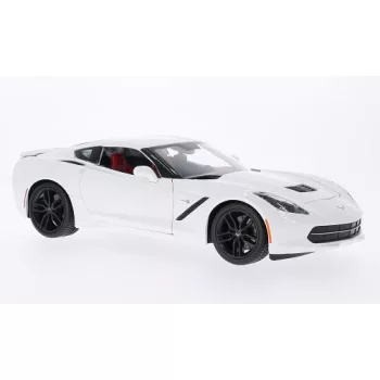  Maisto - Maisto, Chevrolet Corvette Stingray Z51 (C7), weiss, 2014, 1:18