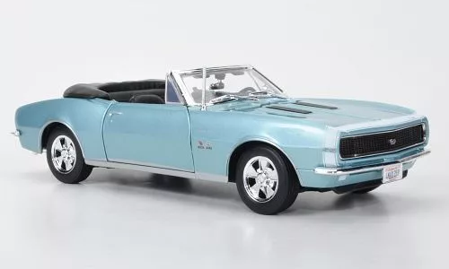 Maisto - Chevrolet Camaro SS 396 Convertible, hellblau, 1967, 1:18
