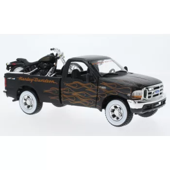   Maisto - Ford F-350 Super Duty, schwarz/Dekor, Harley-Davidson, 1:24