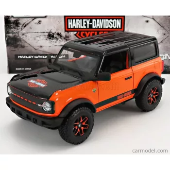   Maisto - Ford Usa Bronco Custom Harley Davidson 2021 Orange Black