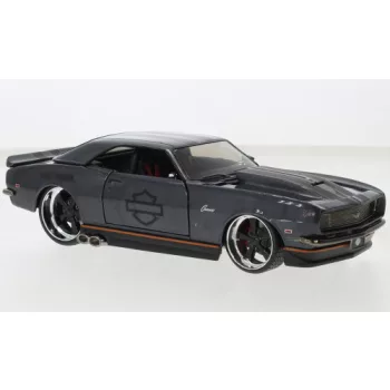   Maisto - Maisto, Chevrolet Camaro Z28, dunkelgrau, 1968, Harley-Davidson, 1:24
