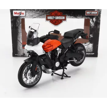   Maisto - HARLEY DAVIDSON PAN AMERICA 1250 2021 WHITE ORANGE BLACK