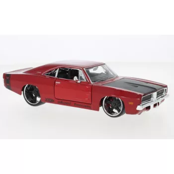Maisto - Dodge Charger R/T Tuning, rot/schwarz, 1969, 1:24
