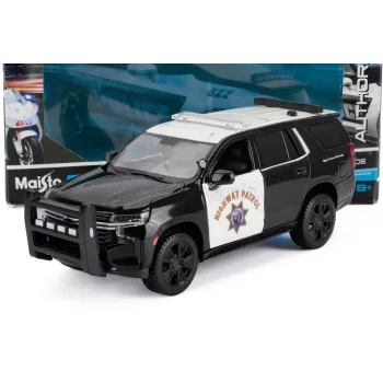   Maisto - CHEVROLET CHEVY TAHOE POLICE HIGWAY PATROL 2021 BLACK WHITE