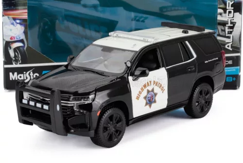 Maisto - CHEVROLET CHEVY TAHOE POLICE HIGWAY PATROL 2021 BLACK WHITE