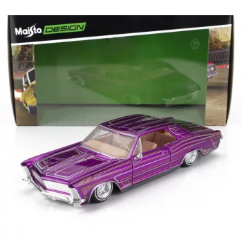 Maisto - BUICK RIVIERA LOWRIDERS 1965 PURPLE MET