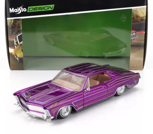 Maisto - BUICK RIVIERA LOWRIDERS 1965 PURPLE MET