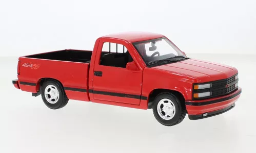Maisto - Maisto, Chevrolet 454 SS Pick-Up, rot, 1993, 1:24