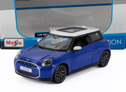 Maisto - MINI COOPER SE (J01) 2024 BLUE WHITE