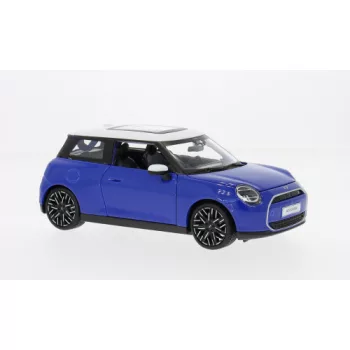 Maisto - BMW Mini Cooper SE (J01) blau/weiss 2024 1:24