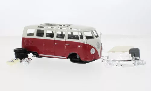 Maisto - Maisto, VW T1 Samba, rot/weiss, 1:24