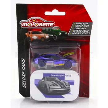 Majorette - PORSCHE TAYCAN TURBO S 2019 BLUE YELLOW