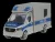 Majorette - MERCEDES BENZ SPRINTER VAN POLIZEI 2018 SILVER BLUE