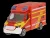 Majorette - MERCEDES BENZ SPRINTER VAN FEUERWEHR 2018 RED YELLOW WHITE