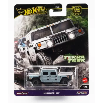 Mattel Hot Wheels - HUMMER H1 PICK-UP 1992 BLUE GREY