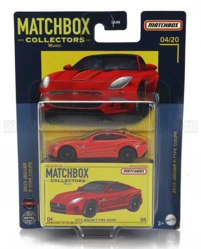 Mattel Hot Wheels - JAGUAR F-TYPE V8 COUPE 2015 RED BLACK