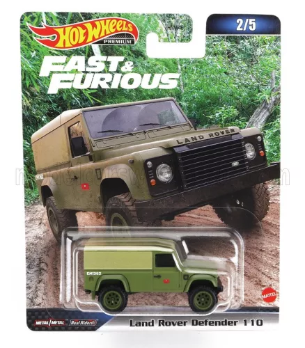 Mattel Hot Wheels - LAND ROVER DEFENDER 110 1999 - FAST & FURIOUS MILITARY GREEN