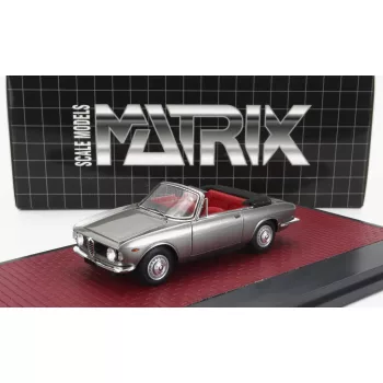   Matrix Scale Models - ALFA ROMEO GIULIA GTC CABRIOLET OPEN 1964 SILVER