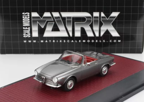 Matrix Scale Models - ALFA ROMEO GIULIA GT CABRIOLET SPIDER PROTOTIPO 1963 GREY MET