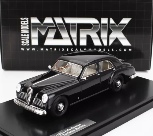 Matrix Scale Models - ALFA ROMEO 6C 2500 TURISMO BERLINA 1950 BLACK