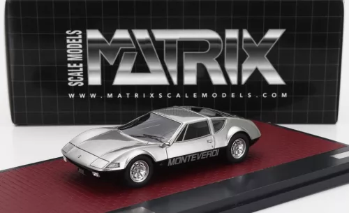 Matrix Scale Models - MONTEVERDI HAI 450 GTS 1973 SILVER BLACK