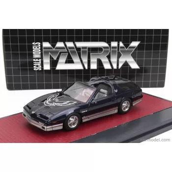   Matrix Scale Models - PONTIAC FIREBIRD TRANS AM TYPE K KAMMBACK CONCEPT PROTOTYPE 1985 BLUE SILVER
