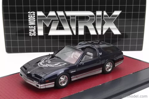 Matrix Scale Models - PONTIAC FIREBIRD TRANS AM TYPE K KAMMBACK CONCEPT PROTOTYPE 1985 BLUE SILVER