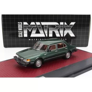 Matrix Scale Models - SAAB 900 CD TURBO 1986 GREEN MET