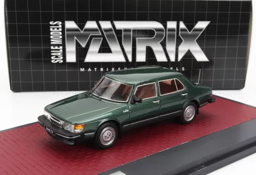 Matrix Scale Models - SAAB 900 CD TURBO 1986 GREEN MET