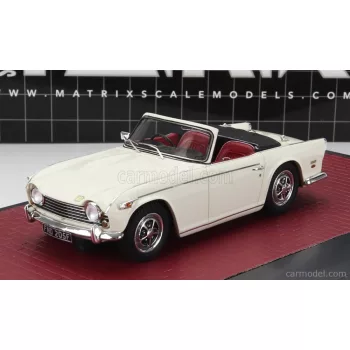 Matrix Scale Models - Triumph Tr5 Cabriolet Open 1967 White
