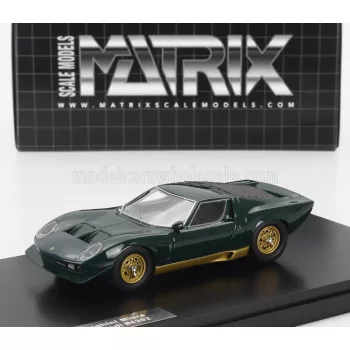   Matrix Scale Models - LAMBORGHINI MIURA P400S MILLECHIODI 1969 GREEN