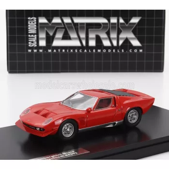   Matrix Scale Models - LAMBORGHINI MIURA P400S MILLECHIODI 1969 RED