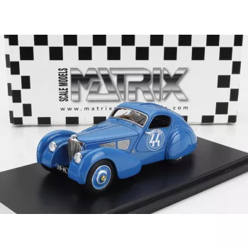   Matrix Scale Models - BUGATTI T51 DUBOS N 44 RALLY PARIS NICE 1931 LIGHT BLUE