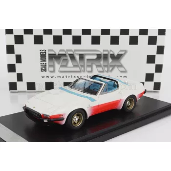   Matrix Scale Models - FERRARI 365 GTB/4 NART SPIDER OPEN MICHELOTTI PRESS 1974 WHITE RED